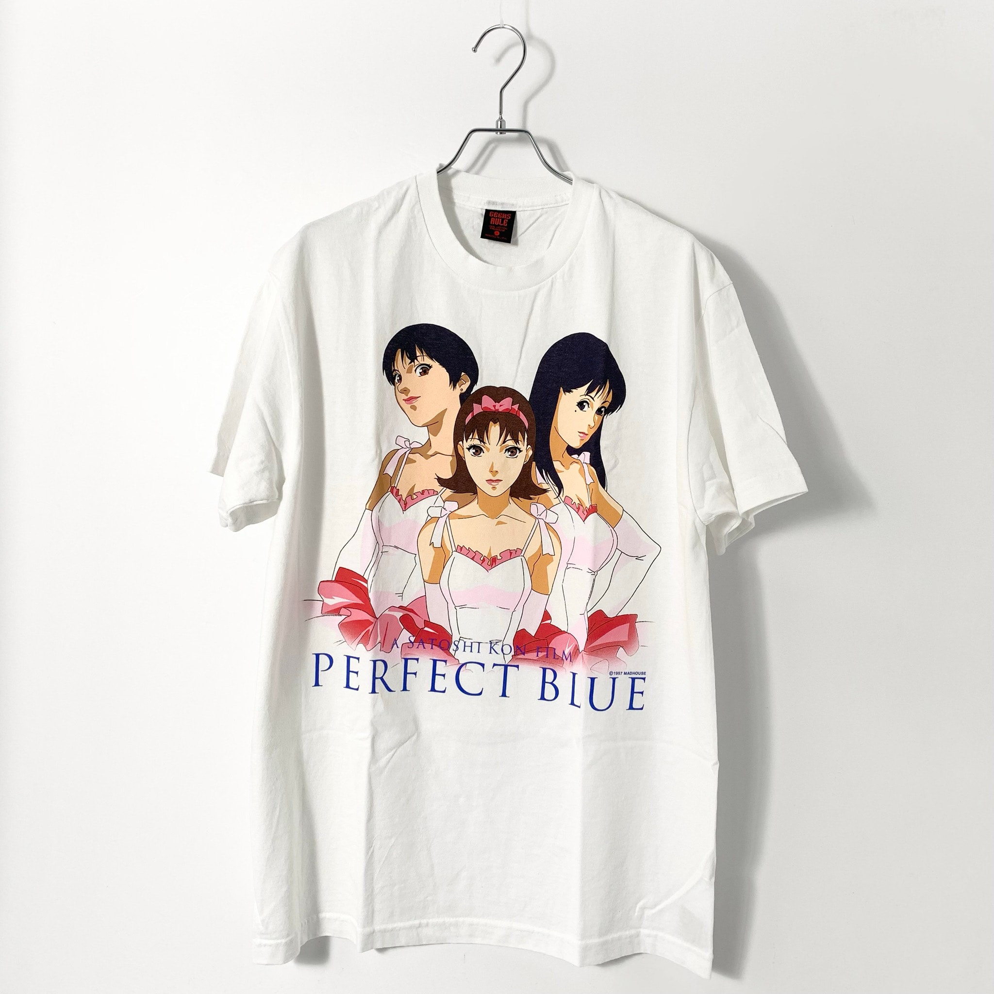 Geeks Rule 14 Silkscreen Printing x PERFECT BLUE T-Shirt "White"