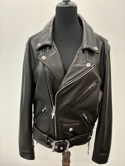 【Chrome Hearts×Hermès】メンズ ジャケット「JJ DEAN #2」ブラック レザー