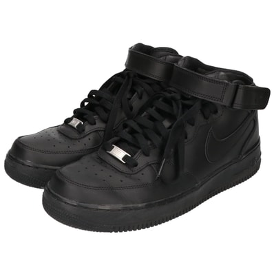 ナイキ CW2289-001 Air Force 1 Mid '07 Black/Black スニーカー 28.5cm