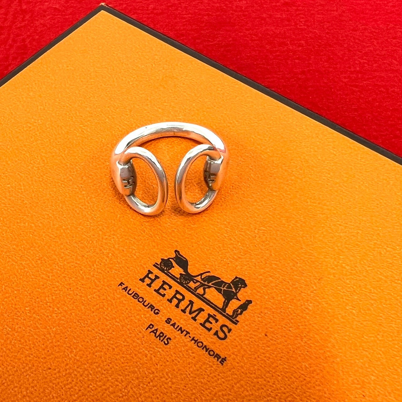 HERMES エルメス ナウシカ リング シルバー925 リング・指輪 8号 シルバー
 80-10