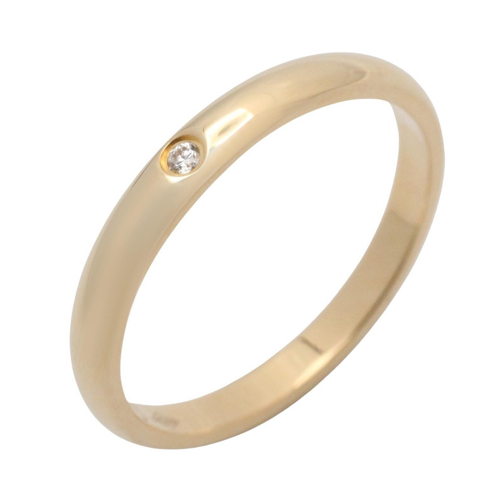 カルティエ CARTIER 1895 リング 1PD リング・指輪 ジュエリー K18(イエローゴールド) ダイヤモンド レディース クリア系 / ゴールド系 【中古】