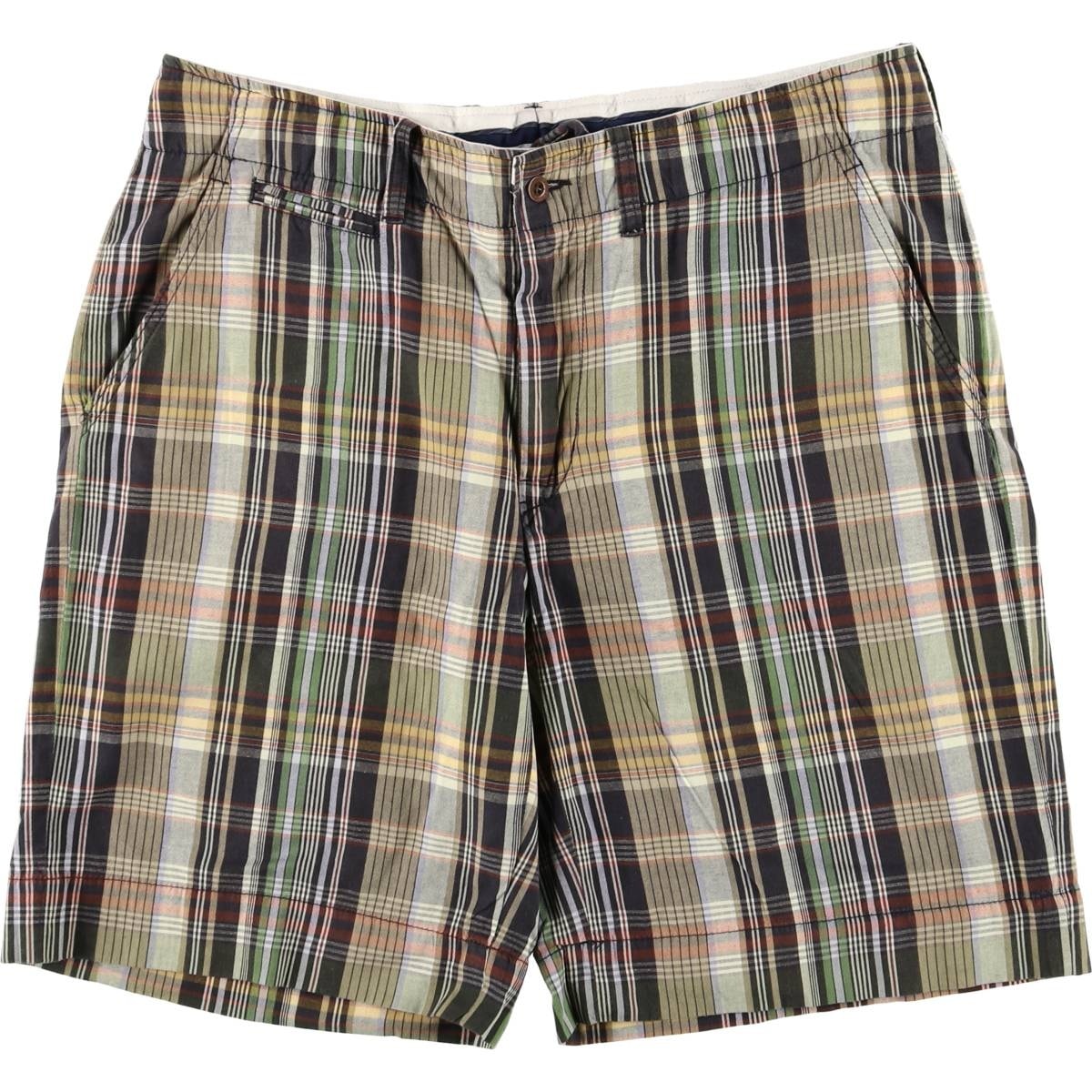 古着 ラルフローレン Ralph Lauren POLO by Ralph Lauren チェック柄 コットンショーツ ハーフパンツ メンズw37相当/eaa572232