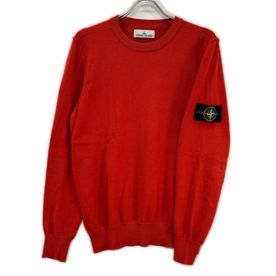 ストーンアイランド 8015540B2 オレンジ ORGANIC COTTON CREWNECK KNIT ニット M