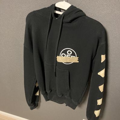 OFF-WHITE Tape Diag Arrows Hoodie "Black"