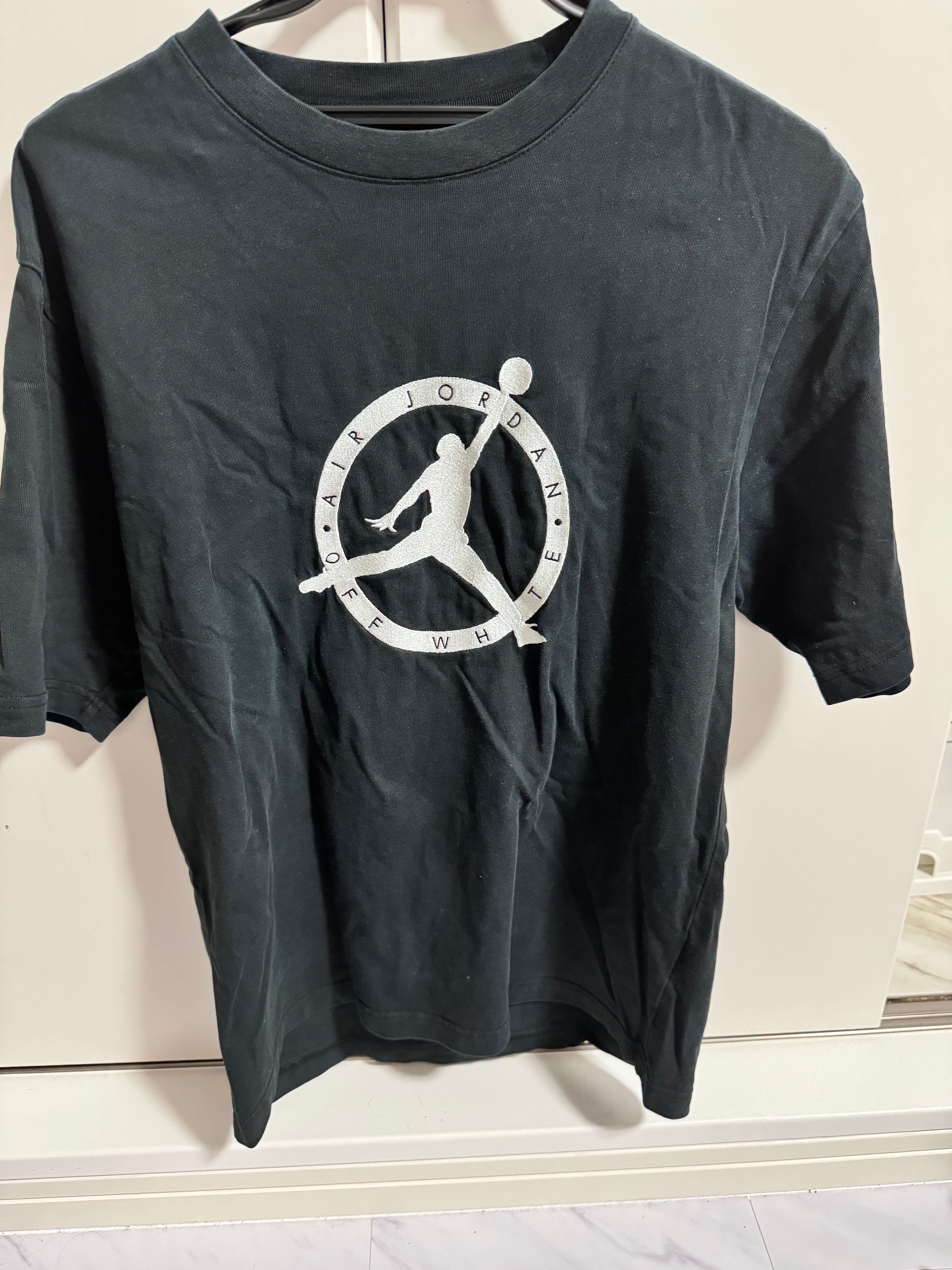 Air Jordan Off-WhiteTM️ Short Sleeve T-shrit "Black"