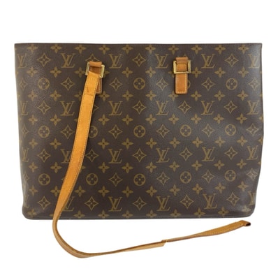 LOUIS VUITTON ルイヴィトン モノグラム ルコ ブラウン ゴールド金具 PVC レザー/ トートバッグ ショルダーバッグ 1-0293885 【中古】