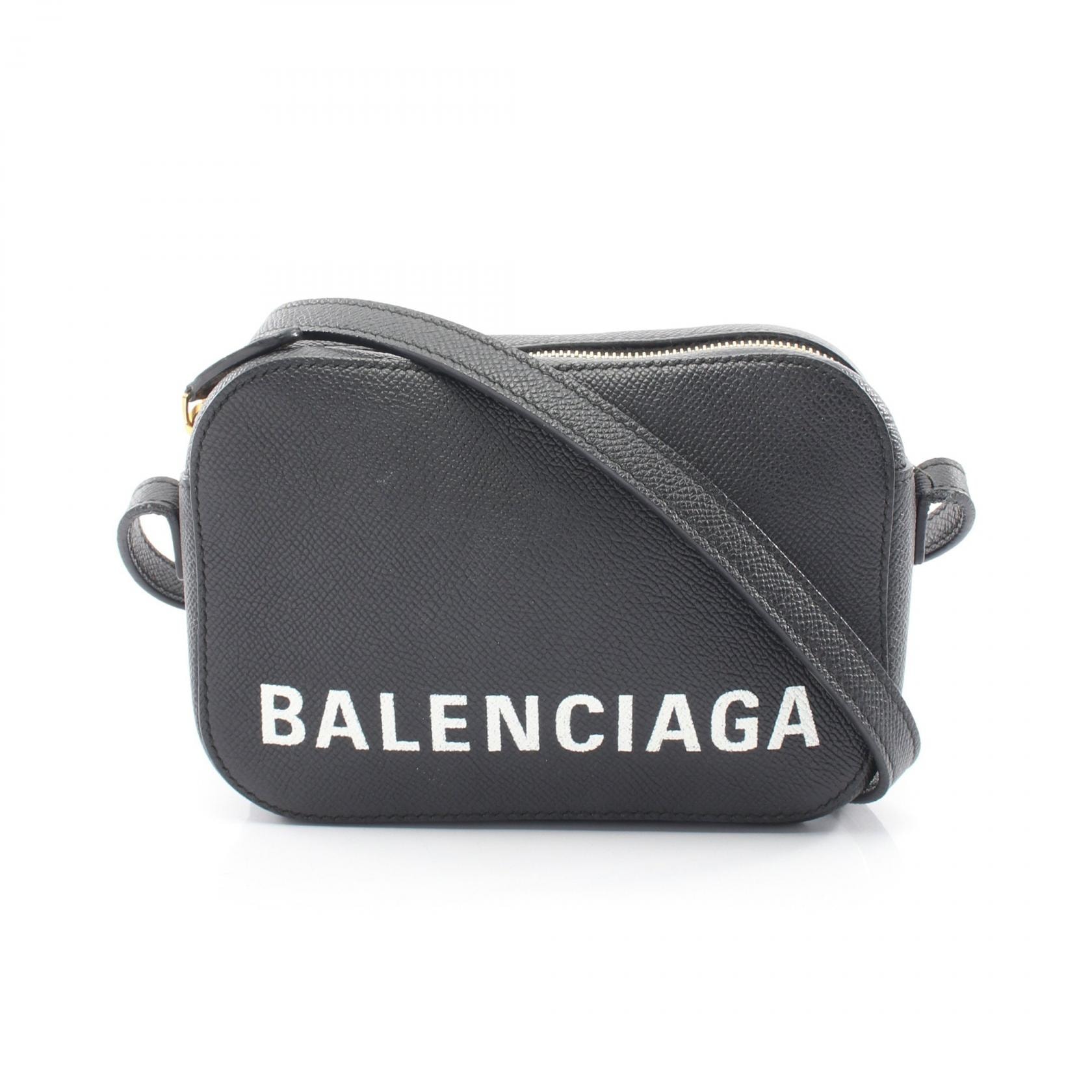 BALENCIAGA Ville Leather Camera Bag "Black"