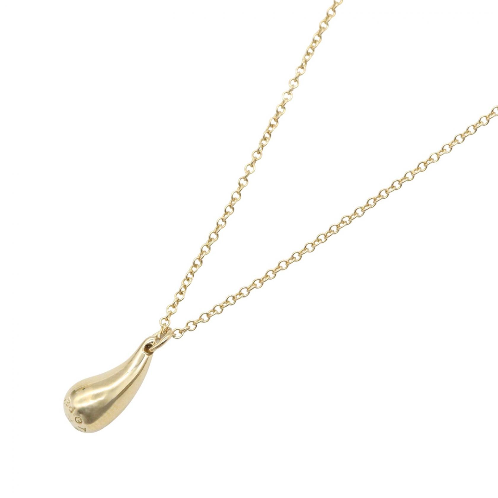ティファニー TIFFANY&CO ティアドロップ ネックレス ネックレス ジュエリー K18(イエローゴールド) レディース ゴールド系 【中古】