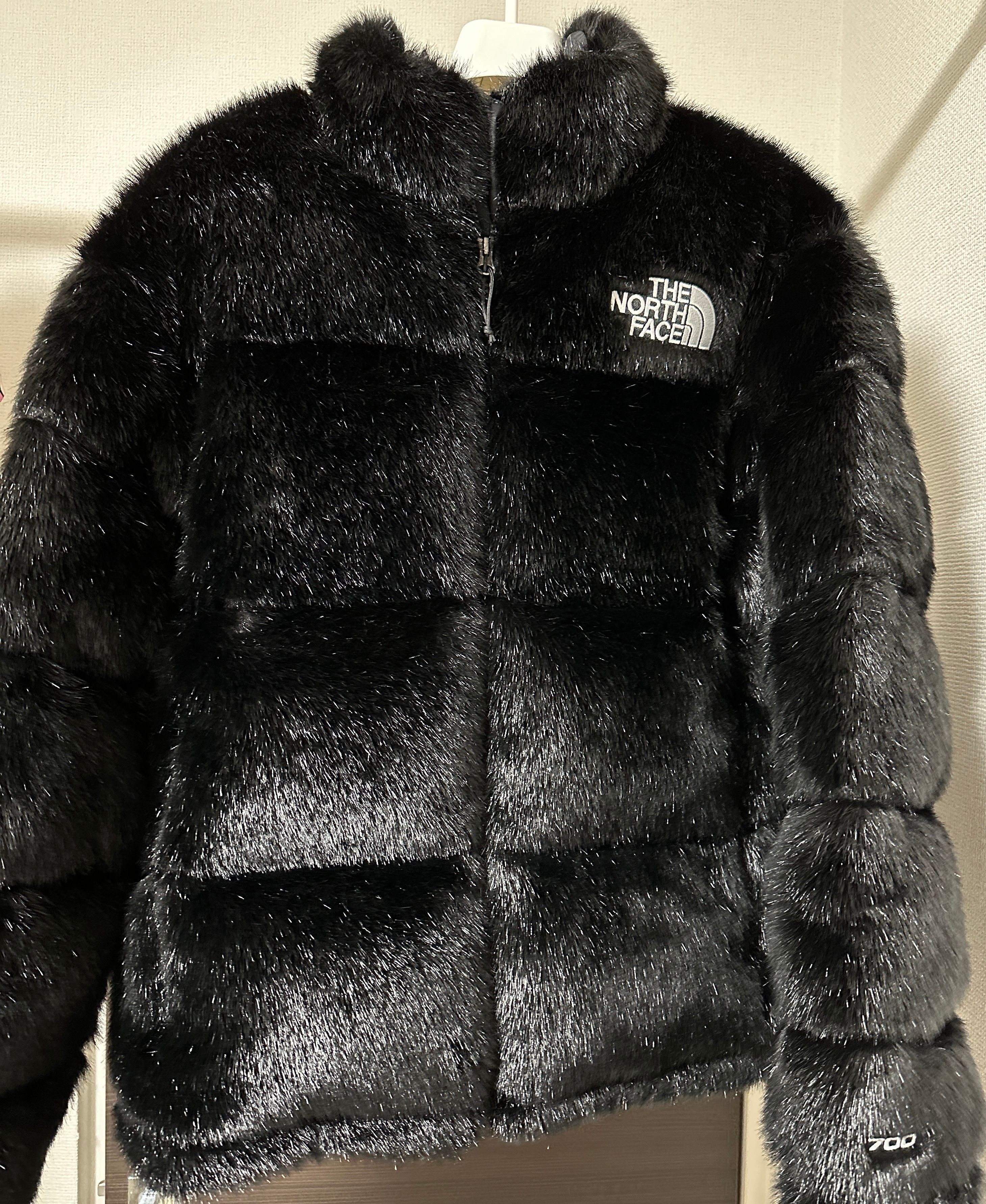 Supreme x The North Face Faux Fur Nuptse Jacket "Black"
