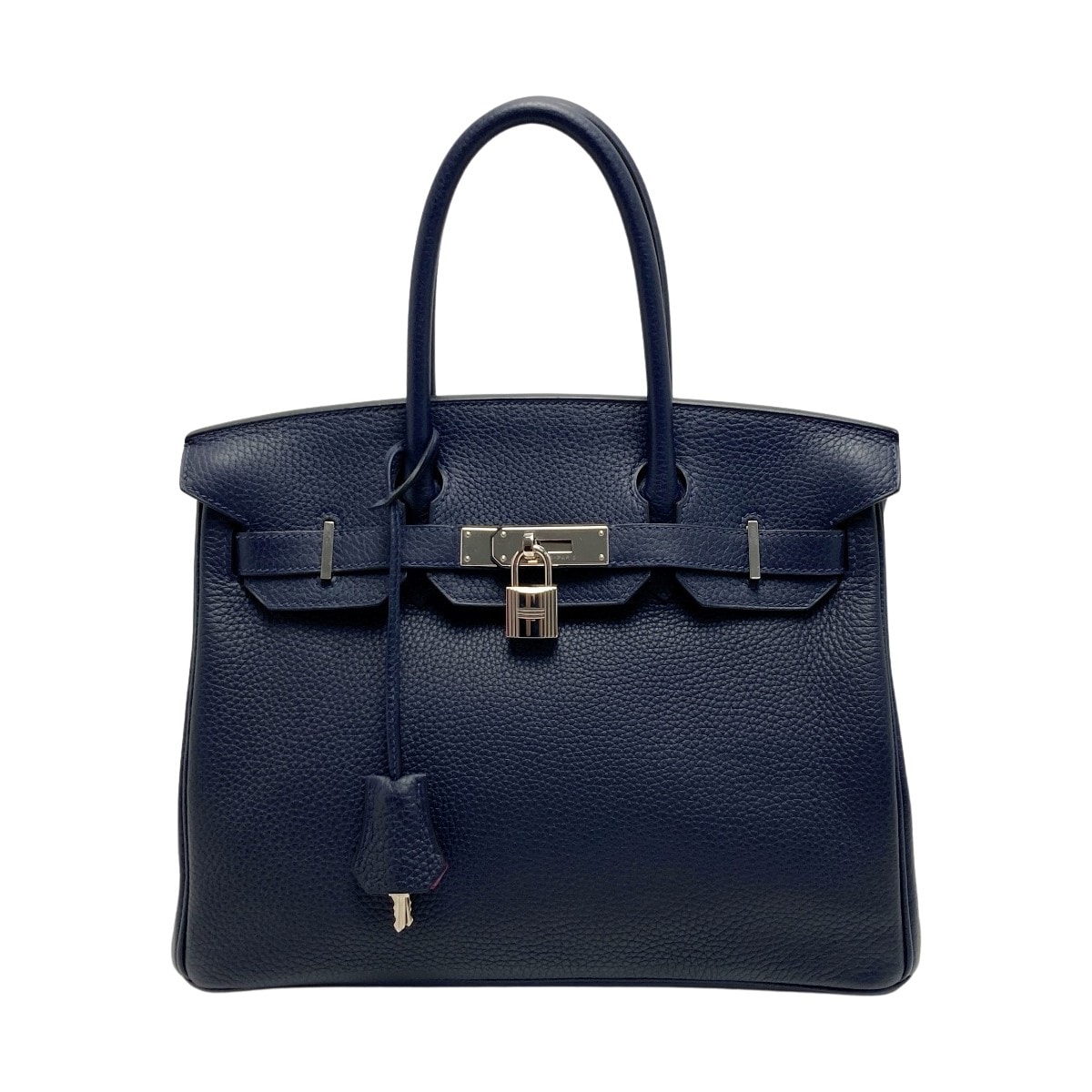 ☆☆HERMES エルメス バーキン30 ヴェルソ ハンドバッグ ブルーニュイ C刻印 トリヨンクレマンス クロシェット・カデナ・鍵有