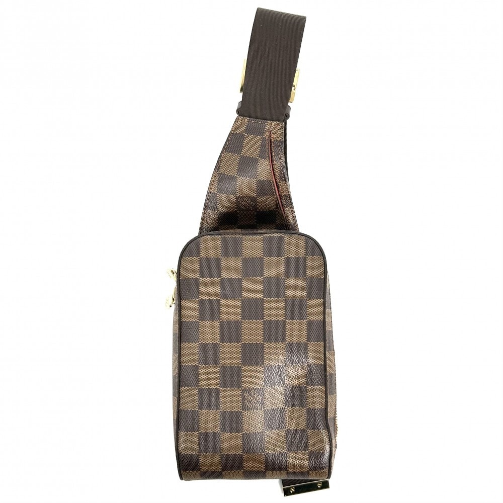 LOUIS VUITTON ルイヴィトン ボディバッグ ダミエ ジェロニモス ウエストポーチ 斜め掛け Geronimos  鞄 かばん N51994    ブラウン 茶 ゴールド金具 メンズ【中古品】