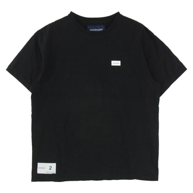 DESCENDANT ディセンダント 25SS FLUKE UP SS フルークアップ プリント 半袖 Tシャツ ブラック系 2【中古】