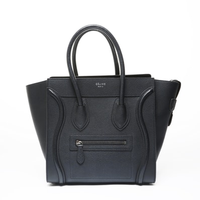 セリーヌ CELINE ラゲージ マイクロショッパー ハンドバッグ【中古】