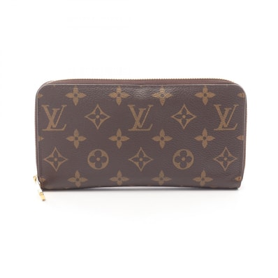 ルイ・ヴィトン LOUIS VUITTON ジッピーウォレット ラウンド長財布 財布 PVCコーティングキャンバス モノグラム コクリコ レディース ブラウン系 / レッド系 M41896 【中古】