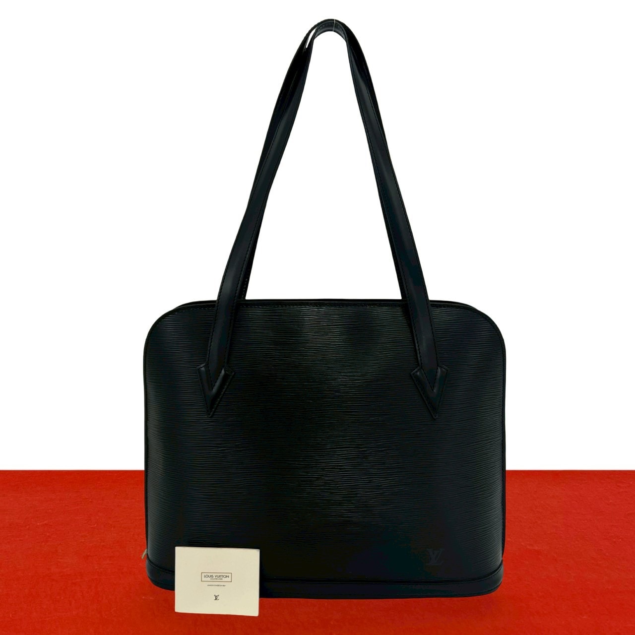 LOUIS VUITTON ルイヴィトン リュサック エピ レザー トートバッグ ブラック
 60337