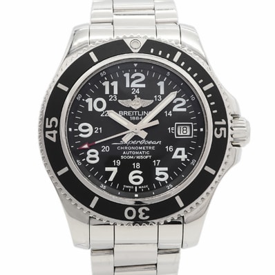 ★最終価格★SALE【6wgd0274】ブライトリング スーパーオーシャン2 A17365 黒文字盤【中古】腕時計 メンズ