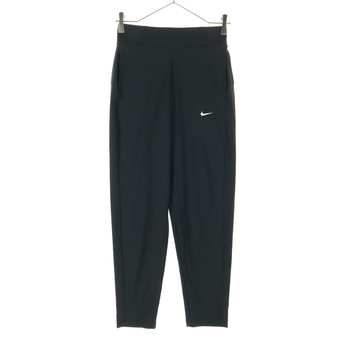 美品 NIKE ナイキ ワンポイントロゴ ロングジャージパンツ S ブラック ドライフィット