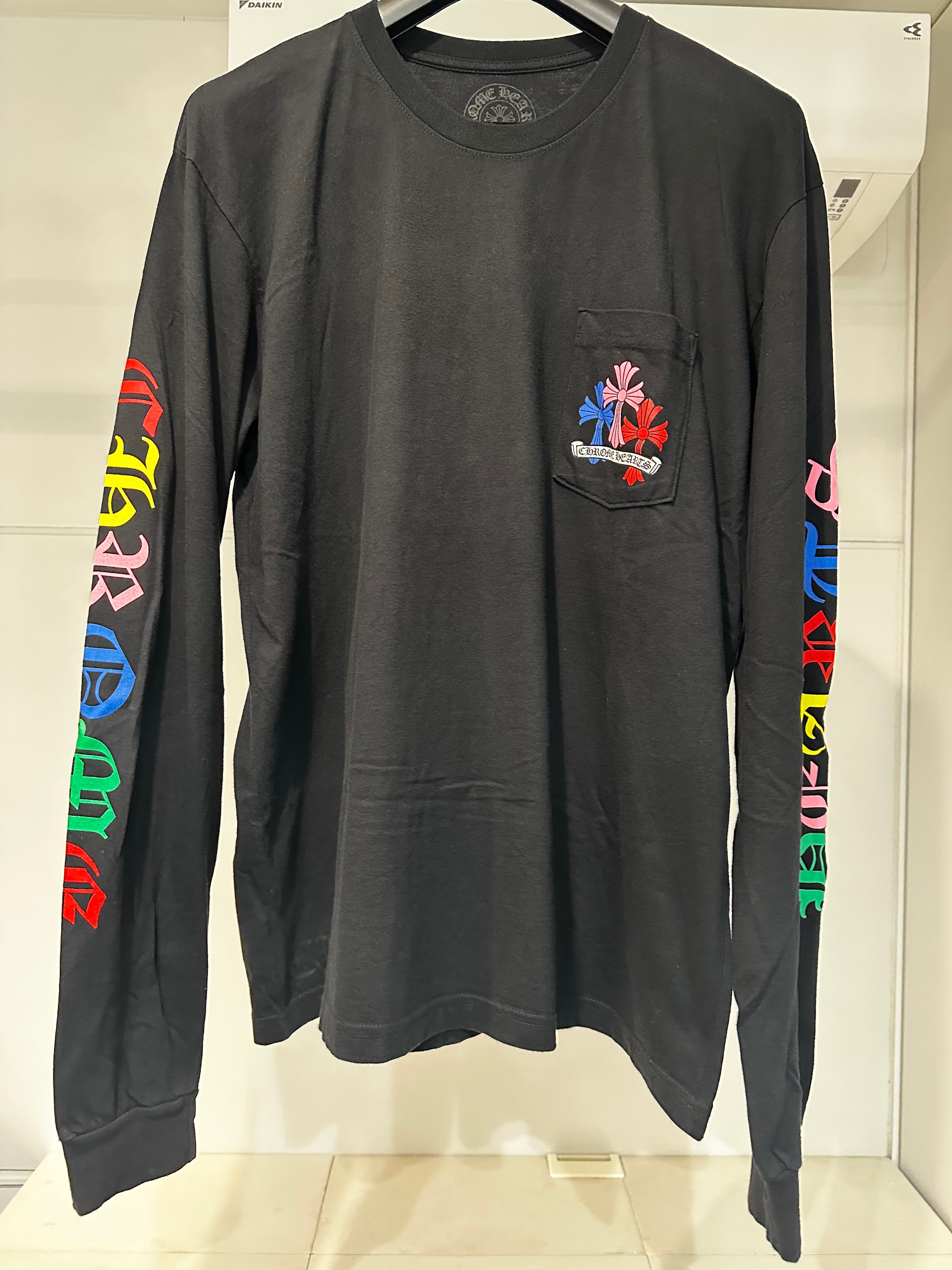 Chrome Hearts Multi Color Cross Cemetery L/S T-Shirt "Black"