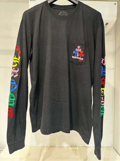 Chrome Hearts Multi Color Cross Cemetery L/S T-Shirt "Black"