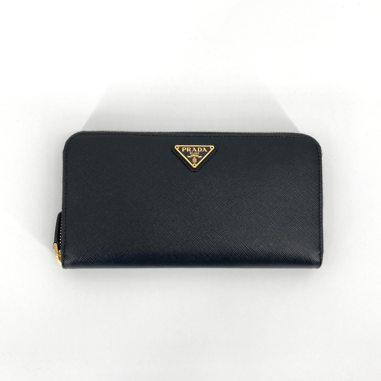 PRADA Large Saffiano Leather Wallet "Black"