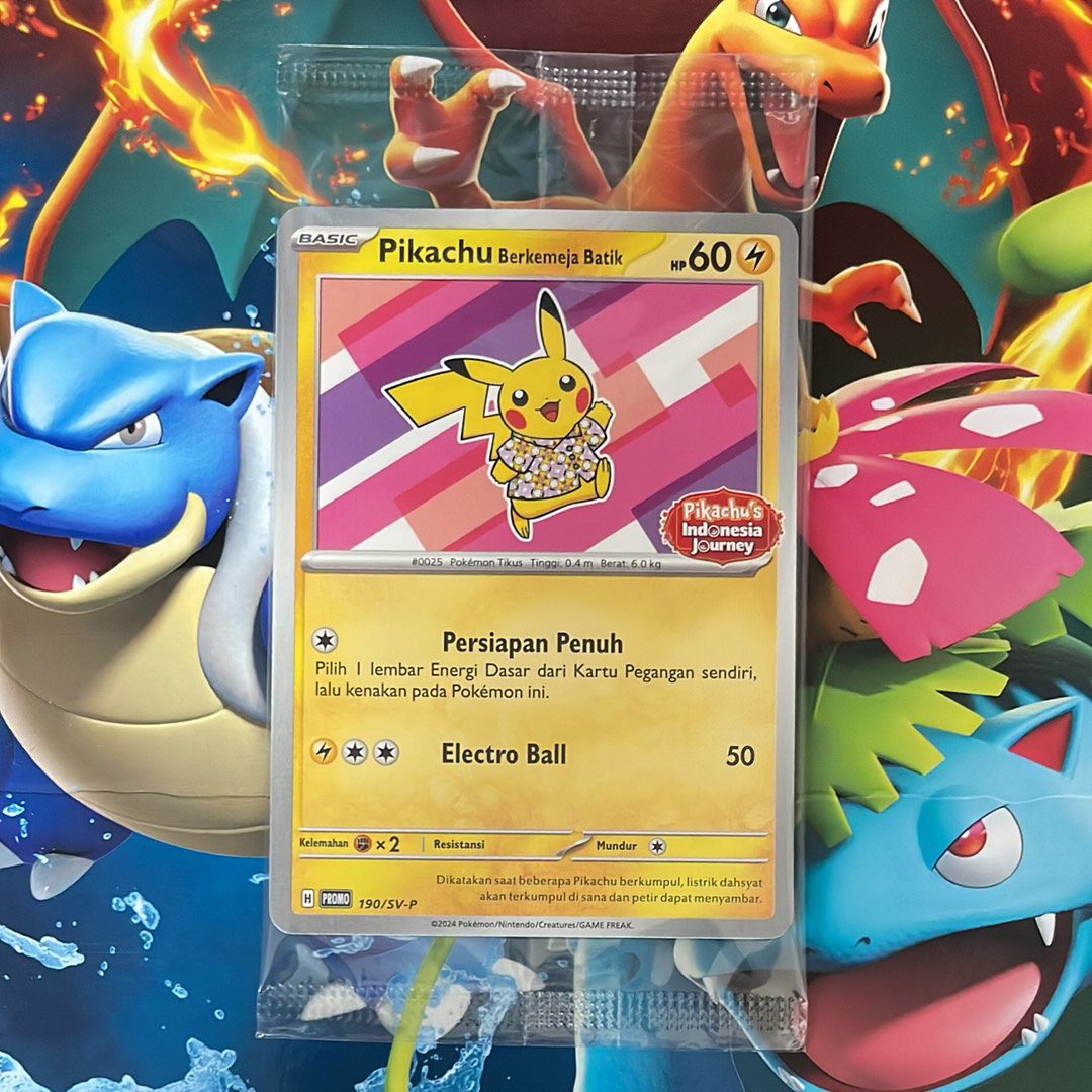 PSA10】バティックシャツを着たピカチュウ (フラワーピカチュウ柄) P