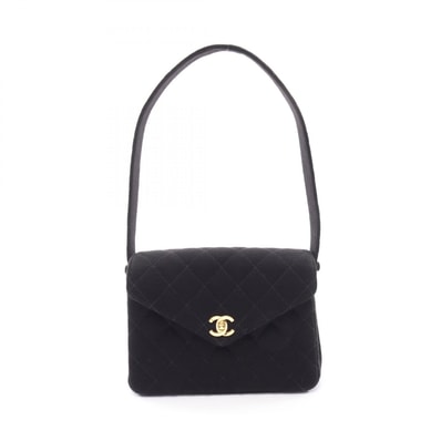 シャネル CHANEL マトラッセ ショルダーバッグ バッグ コットン コットン レディース ブラック系 【中古】