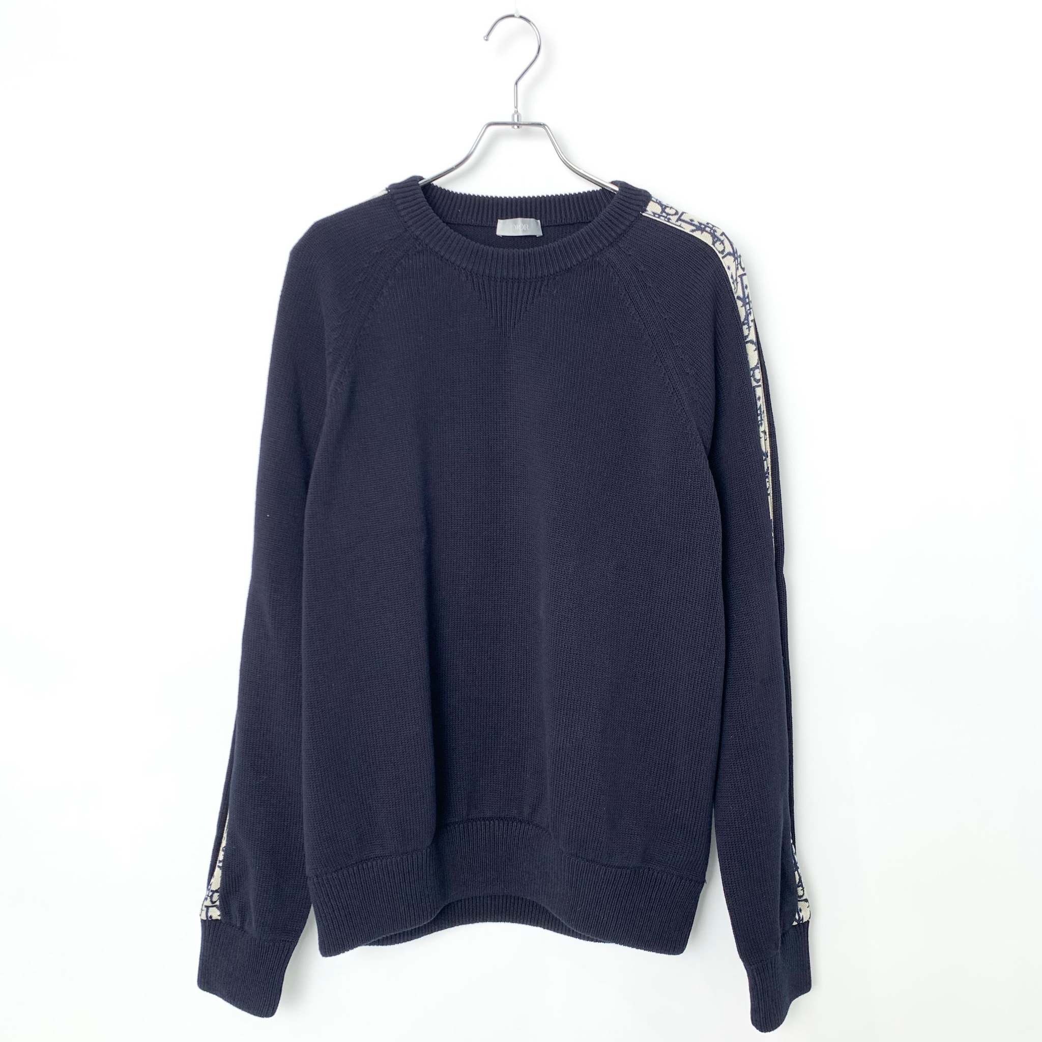 Dior Dior Sweater With Dior Oblique Cotton Jersey "Navy Blue"