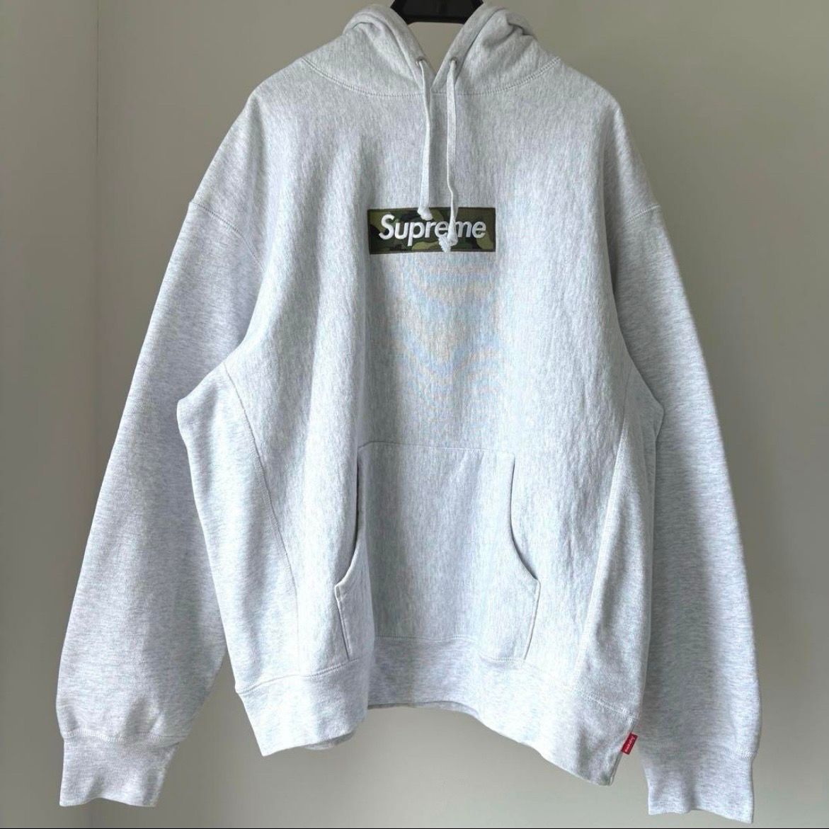 Supreme Box Logo Hooded Sweatshirt "Ash Grey" (23FW)