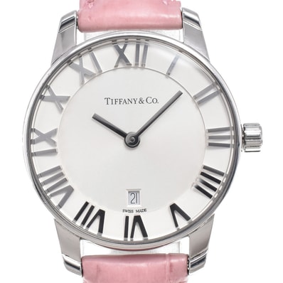 ティファニー TIFFANY&Co. 34875928 アトラス デイト シルバー クォーツ レディース 良品 腕時計 I#150638