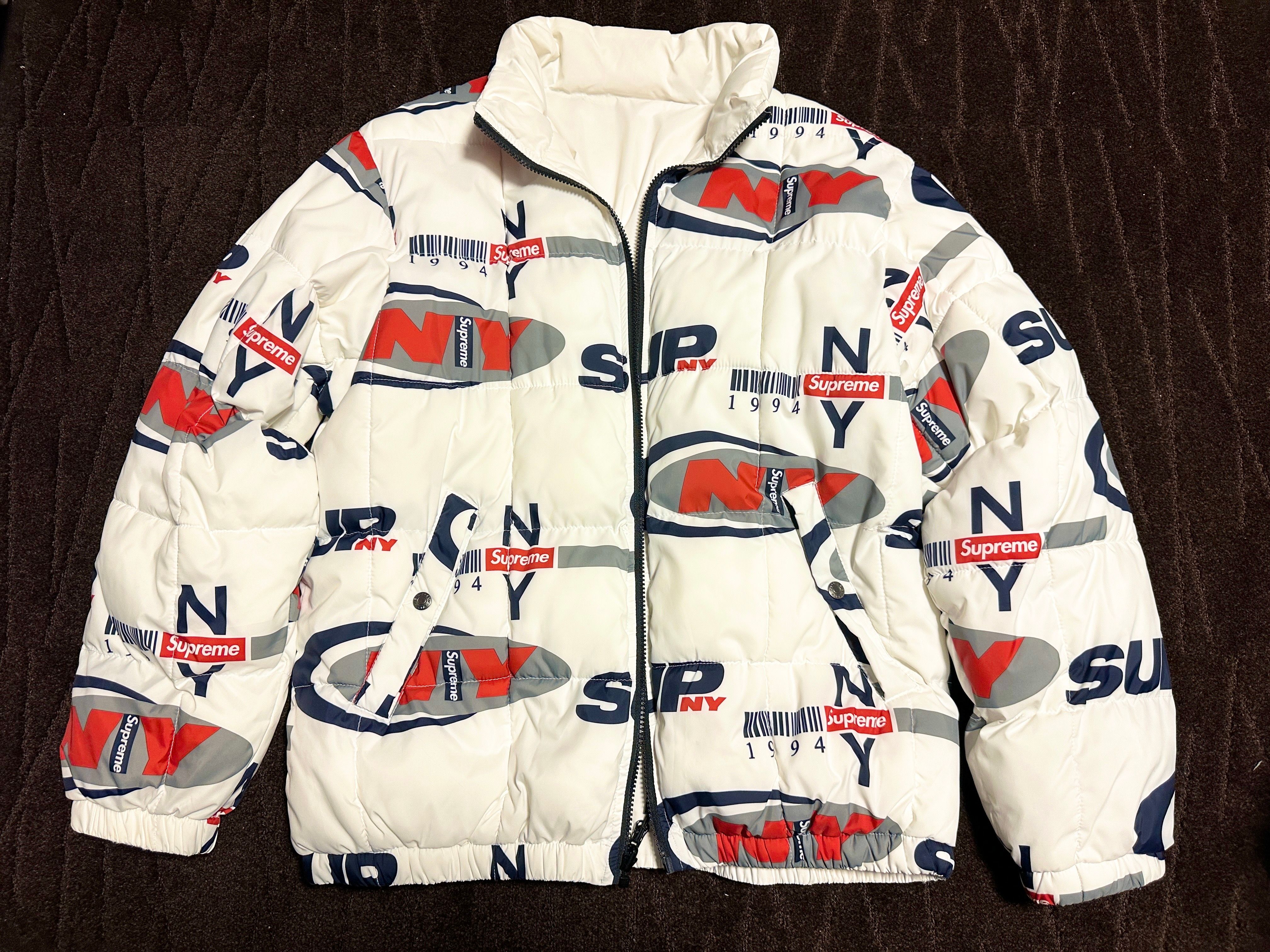 シュプリーム NY リバーシブル パフィ ジャケット "ホワイト"