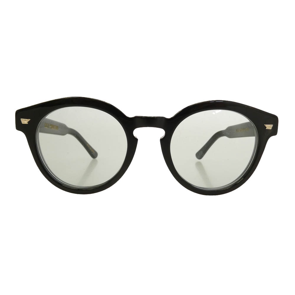 COOTIE クーティー CTE-23S516 Raza Round Glasses ラウンド サングラス アイウェア フレーム:ブラック レンズ:ライトグリーン ONESIZE【美品】【中古】