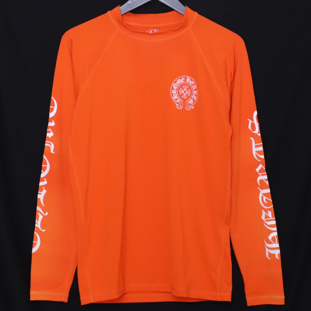 CHROME HEARTS ホースシュースクリプトロゴバイク ラッシュガード