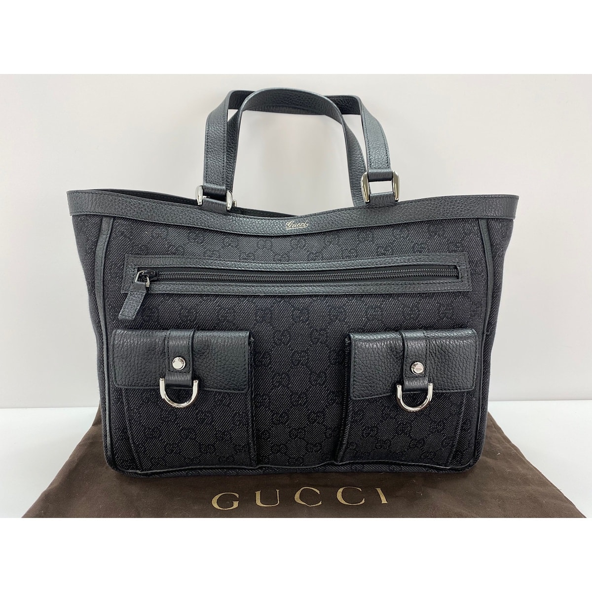 C (やや傷や汚れあり)】グッチ GUCCI GGキャンバス アビー トート