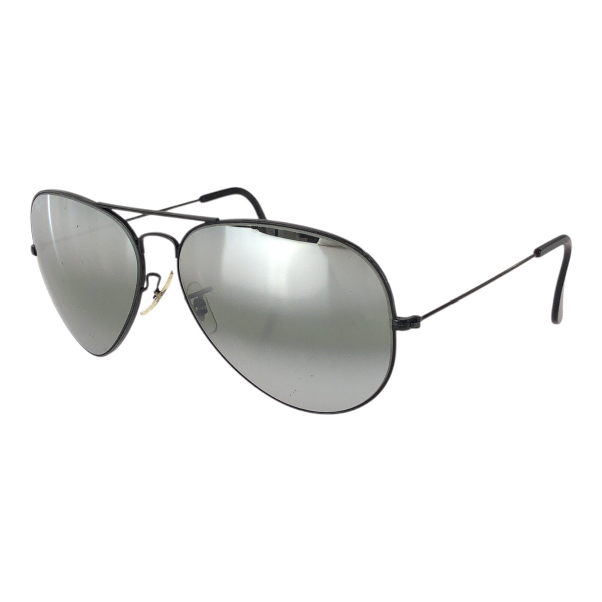 Ray-Ban レイバン ボシュロム アビエーター シルバー ブラック メタル サングラス 男女兼用 ティアドロップ 603992 【中古】
