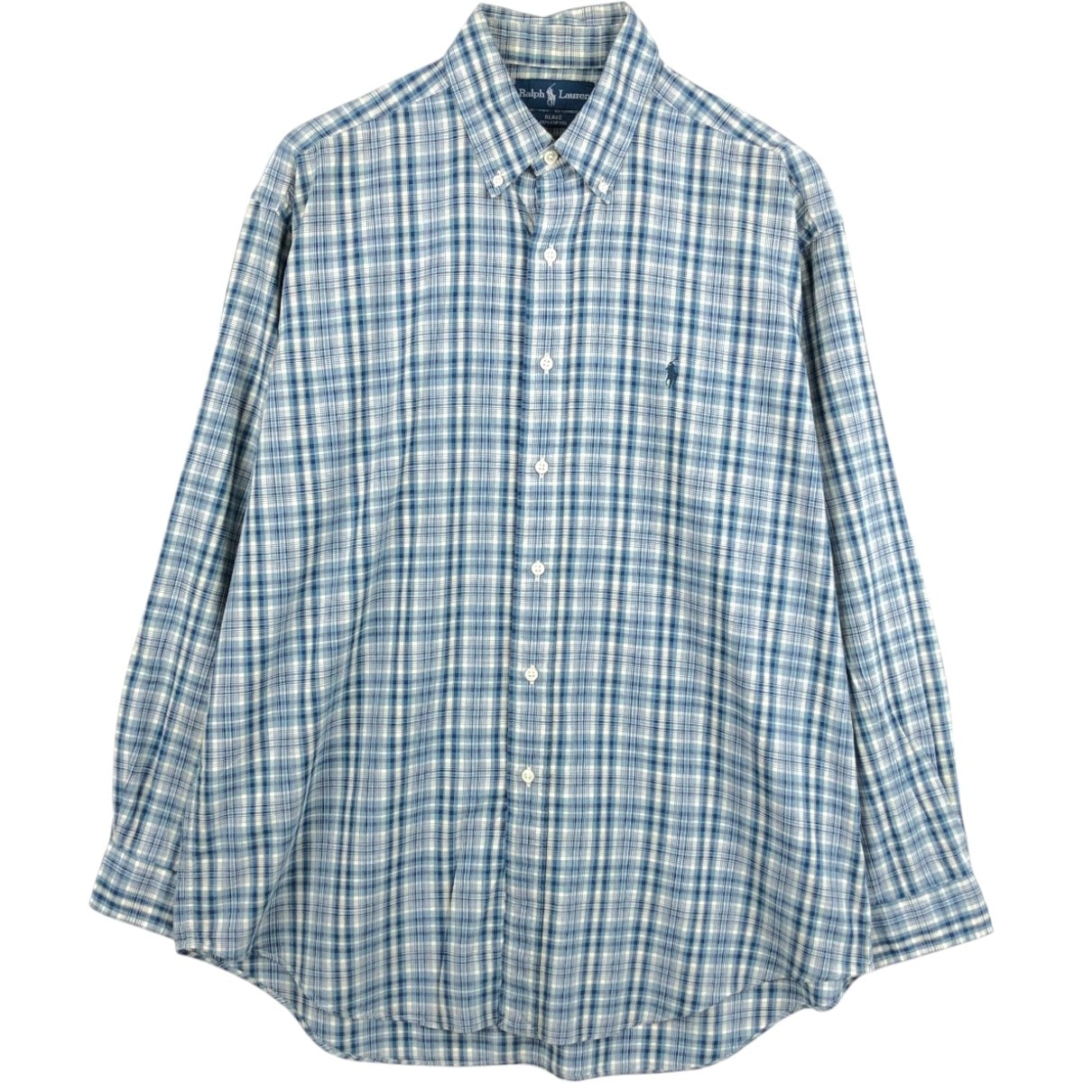 古着 ラルフローレン Ralph Lauren BLAKE 長袖 ボタンダウンチェックシャツ メンズL相当/eaa675383