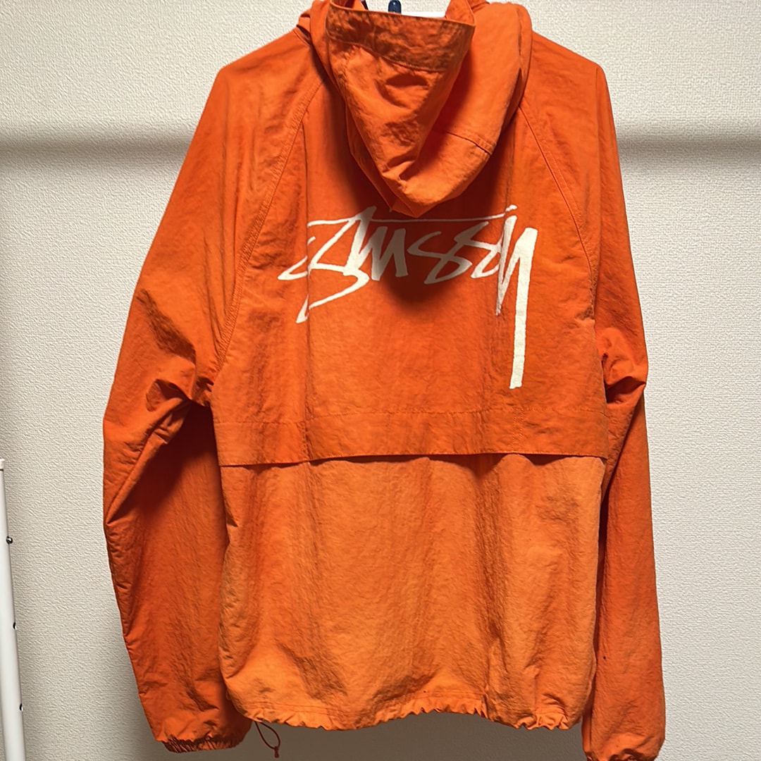 B (目立った傷や汚れなし)】Stussy ナイロンジャケット オレンジ M