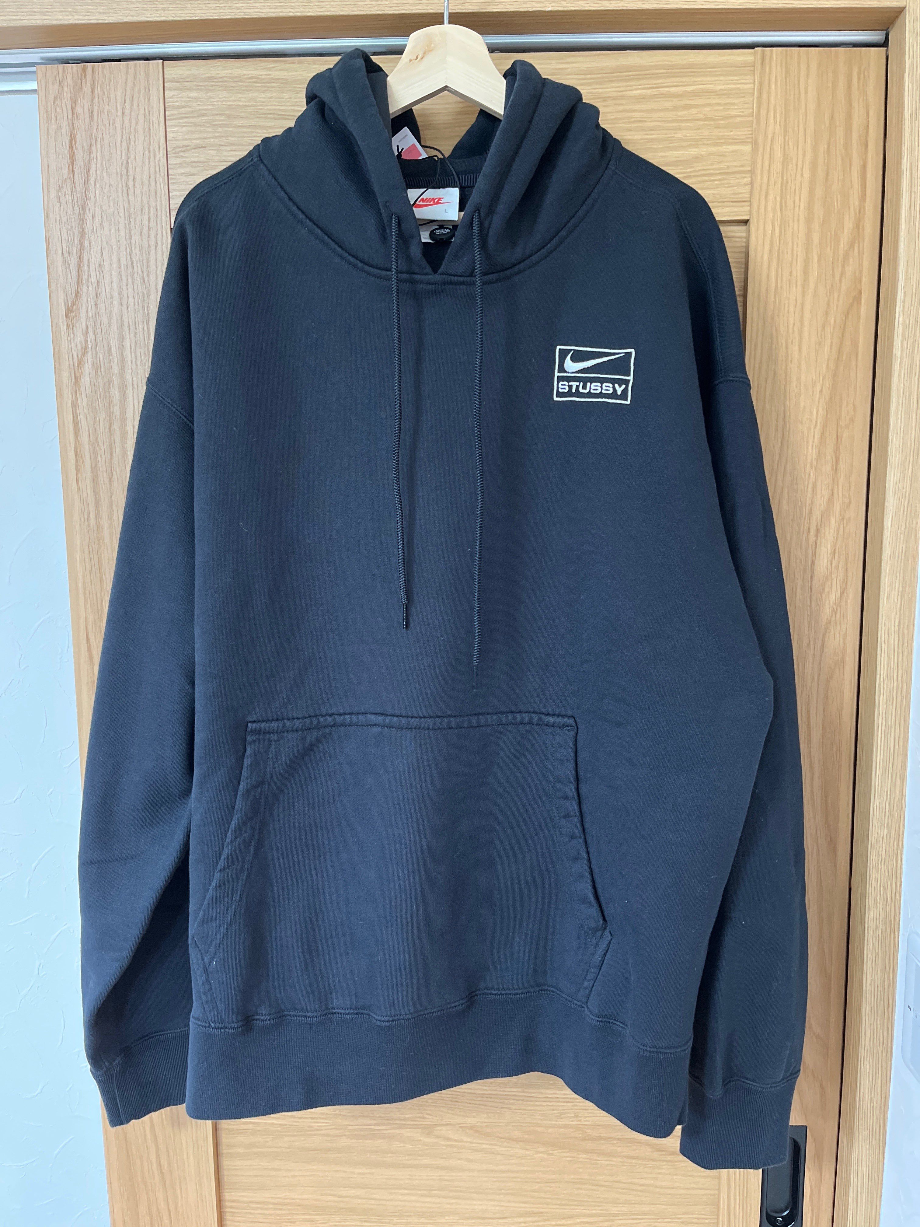 Stussy × Nike NRG Washed Hoodie (US Size) "Black" DN4028-010