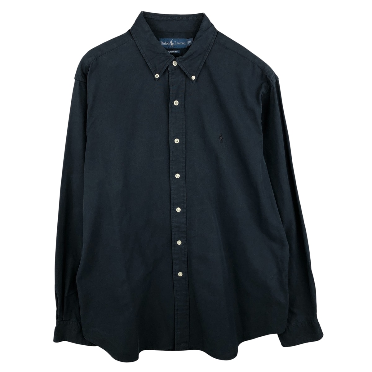 古着 ラルフローレン Ralph Lauren CLASSIC FIT 長袖 ボタンダウンシャツ メンズXL相当/eaa608012