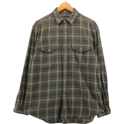 古着 90年代 ギャップ GAP オールドギャップ 長袖 ライトネルチェックシャツ メンズS相当 ヴィンテージ/eaa548869