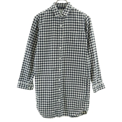 THE NORTH FACE ノースフェイス NRW61218 アウトドア チェック柄 長袖 ロングシャツ S 黒×白