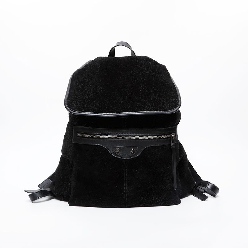バレンシアガ BALENCIAGA レザー スエード ロック リュック・デイパック【中古】