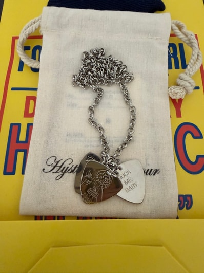 HYSTERIC GLAMOUR Woman On Skull Pick Necklace "Silver"