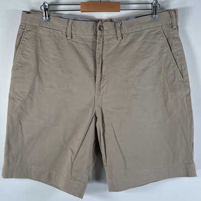 古着 ポロ・ラルフローレン POLO RALPH LAUREN ショートパンツ ポロチノ ハーフパンツ チノパン ワンポイントロゴ刺繍 w36 ベージュ系 メンズ