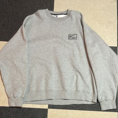 Stussy x Nike Fleece Crew (US Size) "Grey" DO9337-063