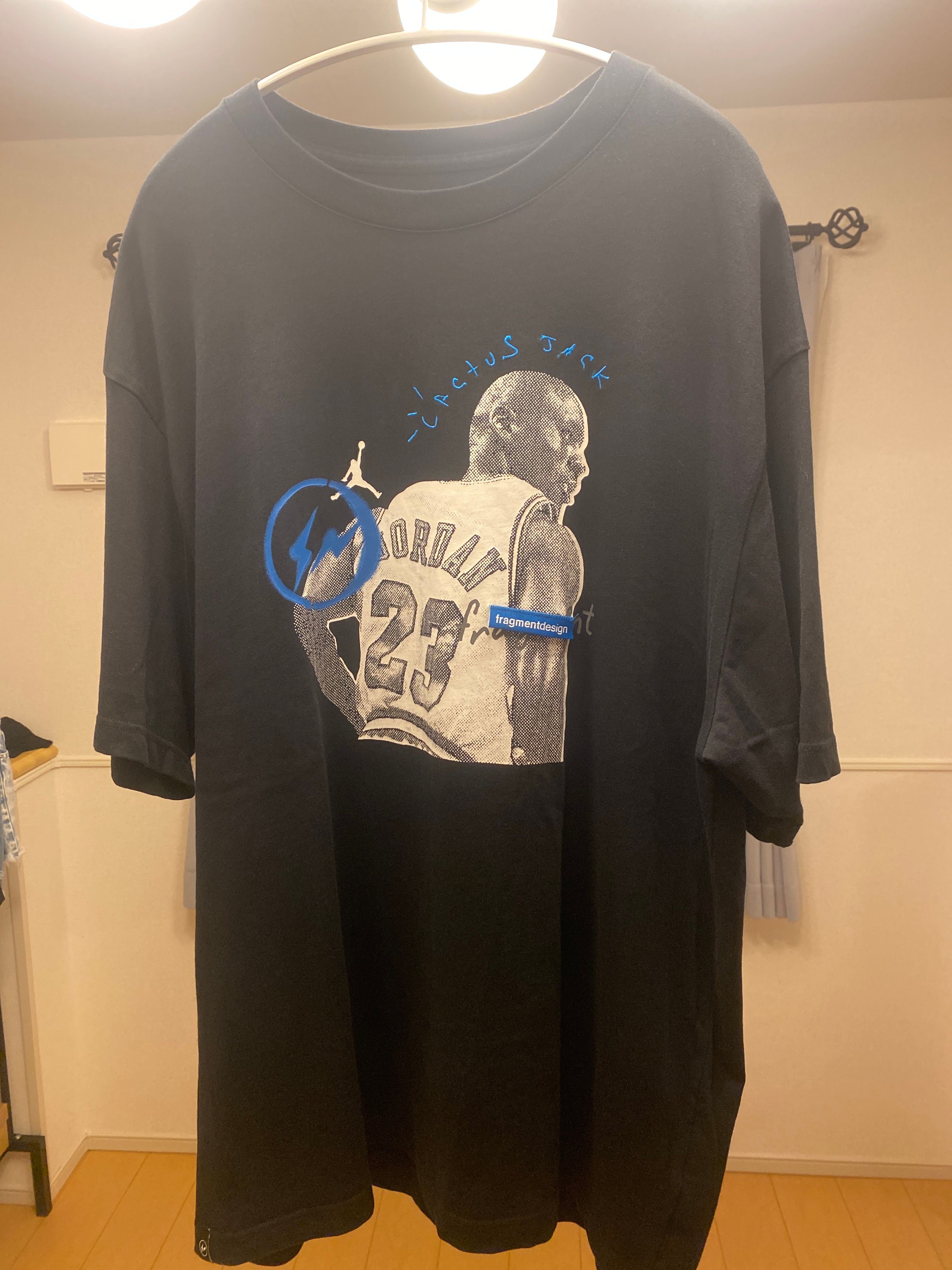Air Jordan Travis Scott  Fragment Tee "Black"