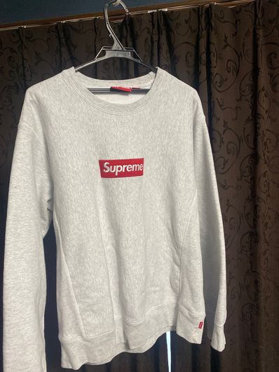Supreme Box Logo Crewneck Sweatshirt "Ash Grey" (18FW)