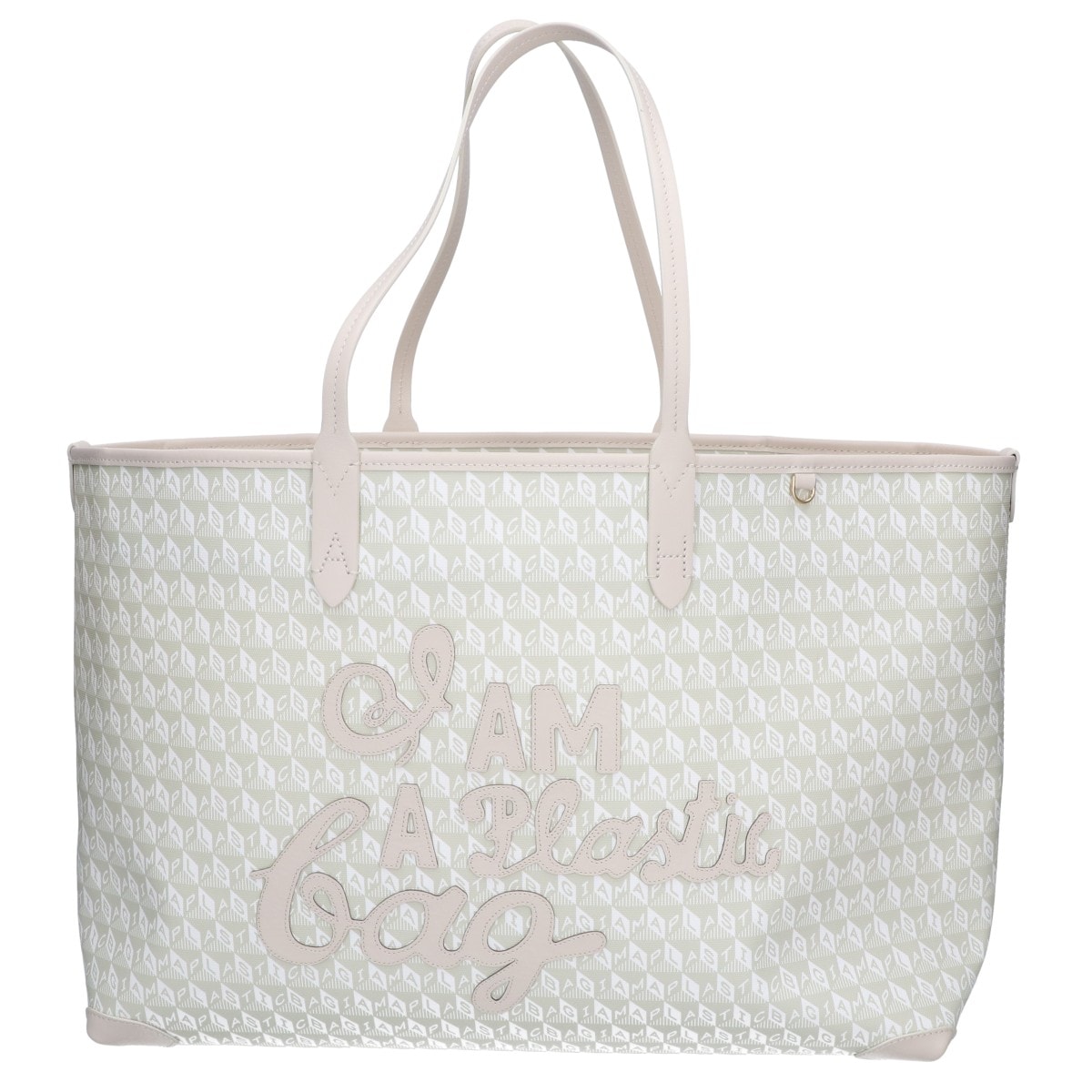 アニヤ ハインドマーチ 新品同様 I AM A Plastic Bag モチーフ・ジップ・トート