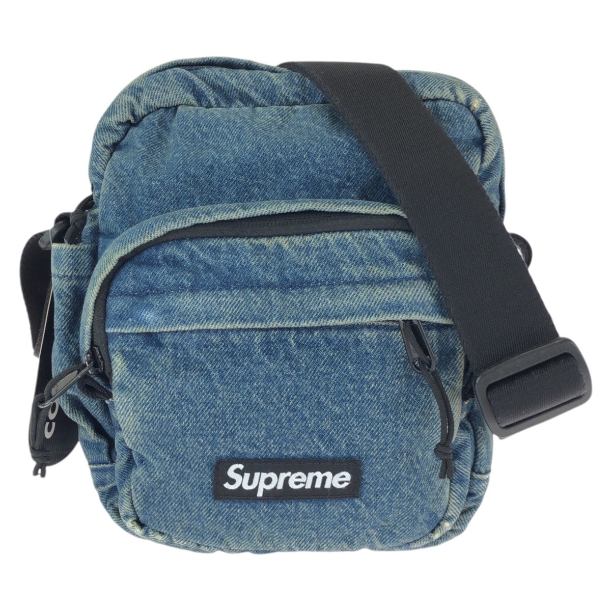 美品 Supreme シュプリーム デニム ブルー コットン ショルダーバッグ メッセンジャーバッグ 601932 【中古】