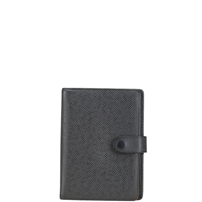 ルイ ヴィトン タイガ アジェンダ PM 手帳カバー R20426 アルドワーズ ブラック レザー レディース LOUIS VUITTON 中古