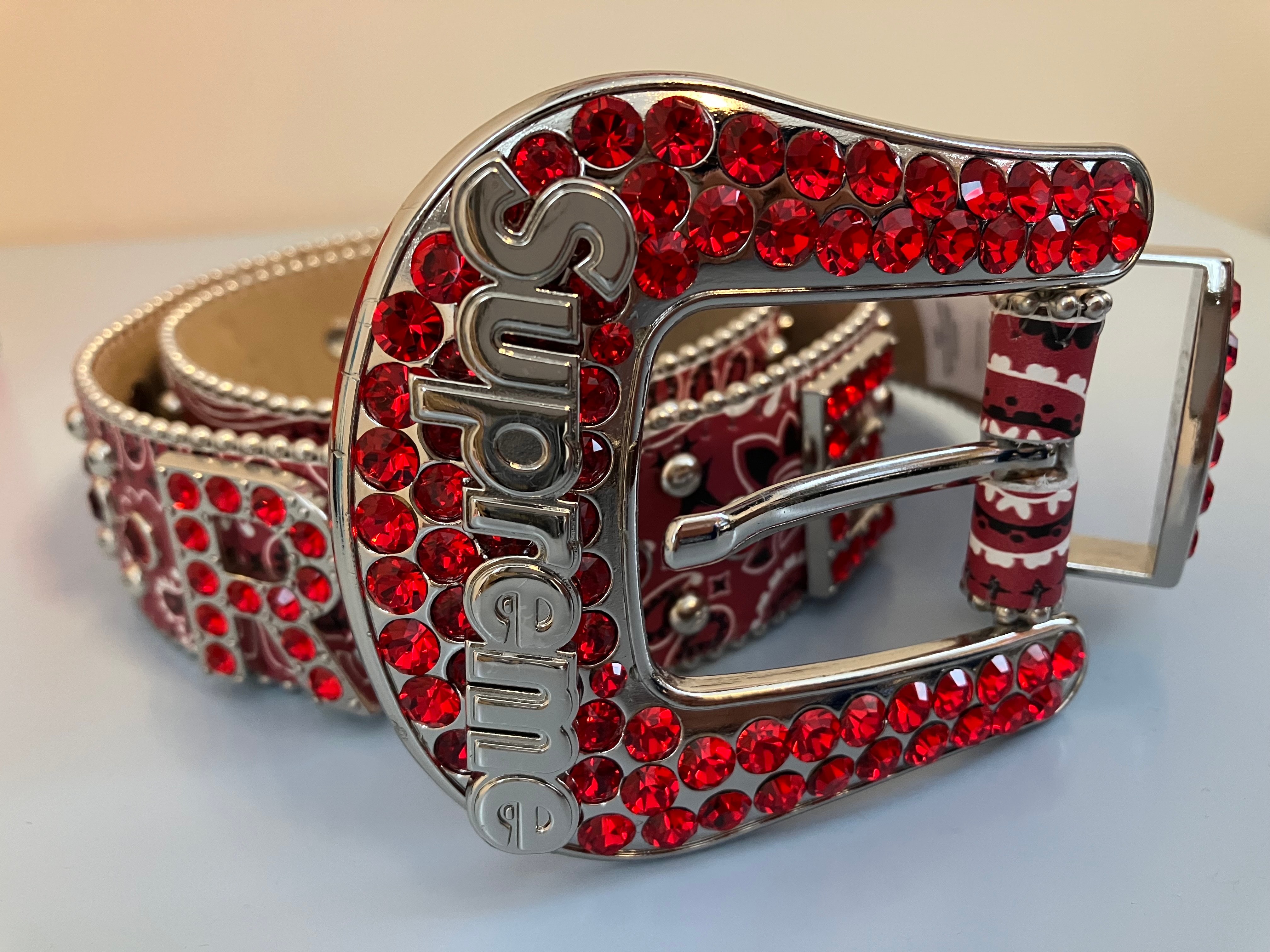 シュプリーム x ビービーサイモン バンダナベルト "レッド"